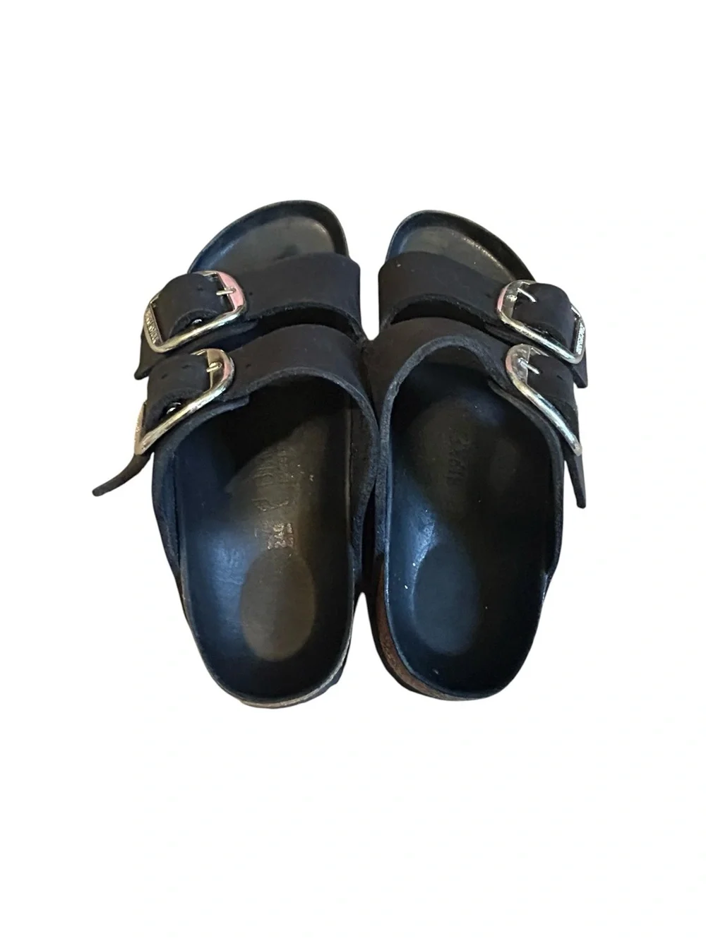 Birkenstock Arizona Big Buckle Black Oiled Leather Sandals EU 37